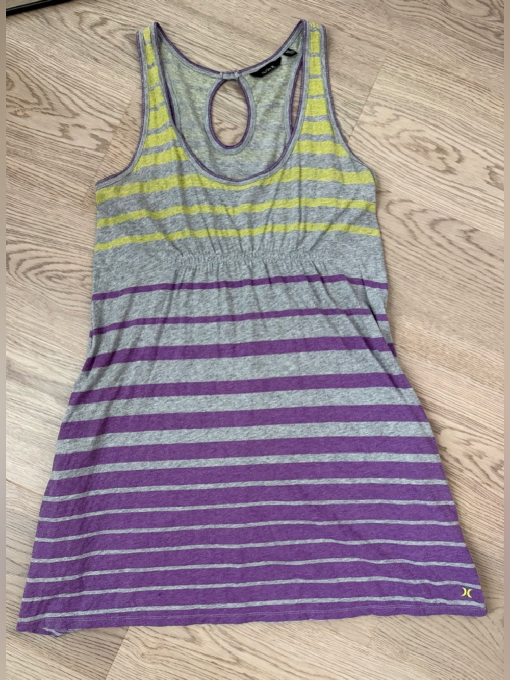 Hurley Striped Keyhole Dress